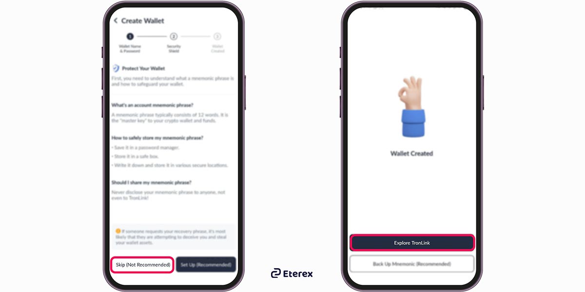 وارد کردن کیف پول قبلی