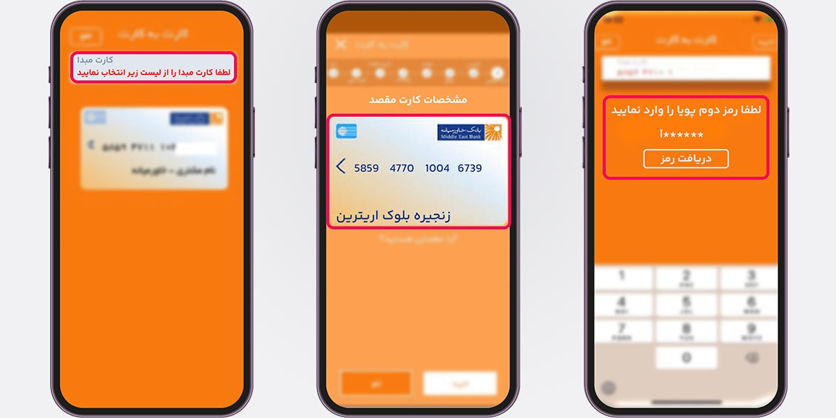 واریز به حساب اتراکس از بانک خاورمیانه