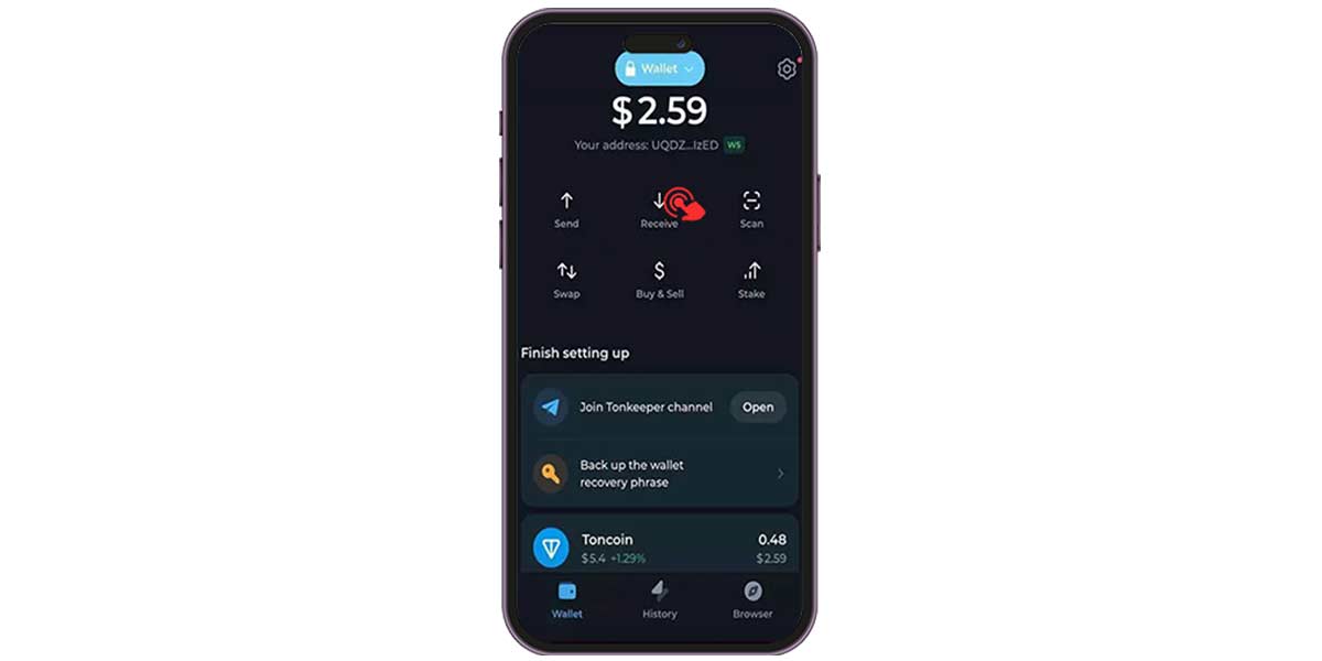 دانلود تون کیپر و آموزش گام به گام کیف پول Tonkeeper تون کیپر