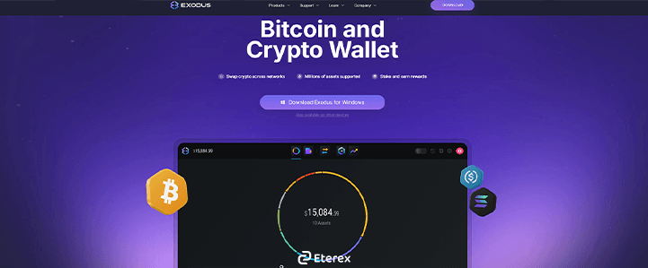 معرفی ۱۰ کیف پول ارز دیجیتال در ۲۰۲۵ کیف پول معتبر اکسودوس