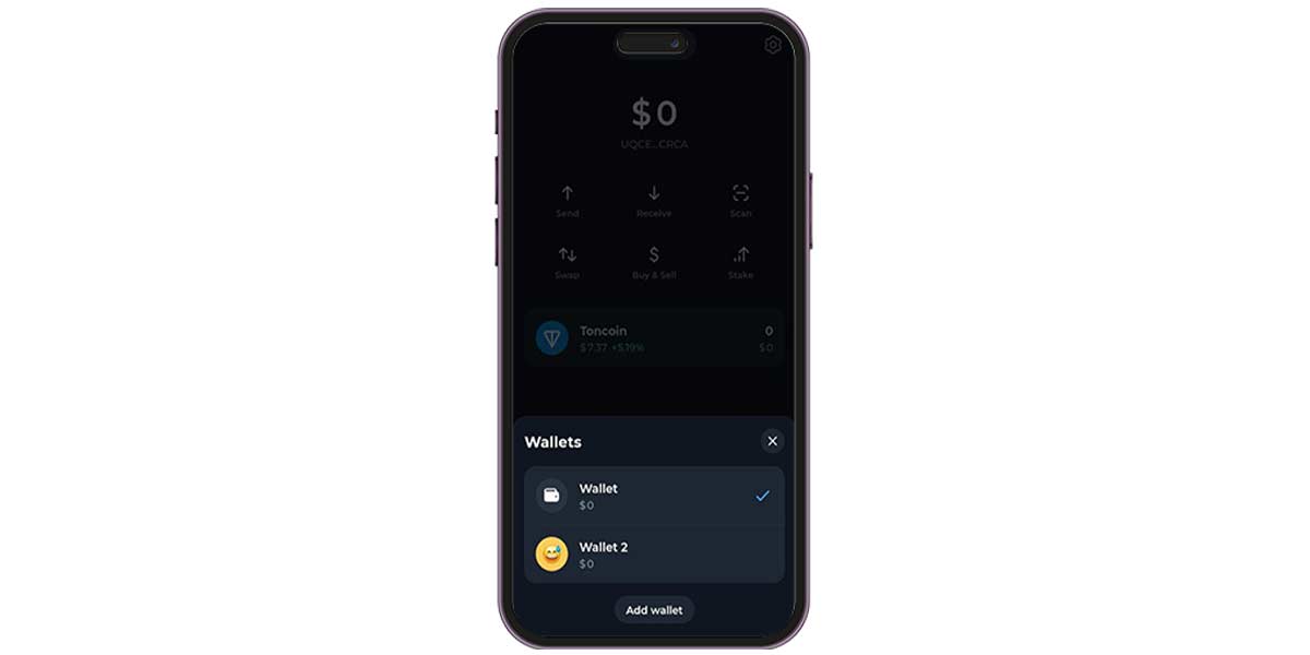 دانلود تون کیپر و آموزش گام به گام کیف پول Tonkeeper ساخت چند کیف پول در تون کیپر