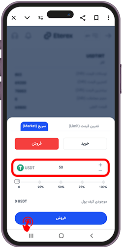 فروش به روش market در اتراکس