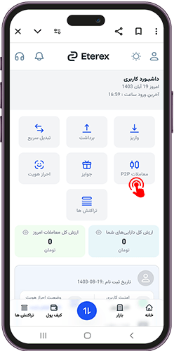 پنل کاربری اتراکس